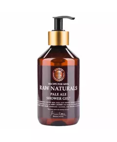 Raw Naturals Pale Ale 100% vegan Refreshing and masculine Cleansing Shower Gel Body and Hair All Skin Types, 300 ml