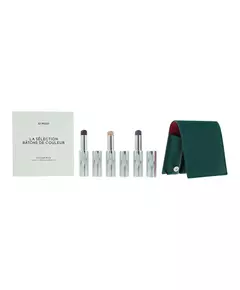 Deep Teal Set Byredo: Colour Stick Multifunctional Eyeshadow Stick 509 Solar Flare 3.5 g + Colour Stick Multifunctional Eyeshadow Stick Kumato Face 3.5 g + Colour Stick Multifunctional Eyeshadow Stick Flower Play 3.5 g + Byredo GWP Leather Pouch