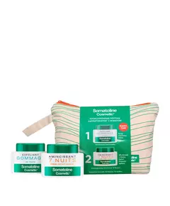 Set Somatoline Cosmetic: 7 Nights Slimming Body Cream Body 250 ml + Gommage Sea Salt Exfoliating Body Scrub 350 g + Somatoline GWP Textile Pouch, 250 ml