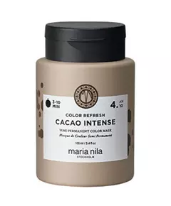 Maria Nila Colour Refresh Masque crème colorant pour cheveux Colour 4.10 Cacao Intense, 100 ml