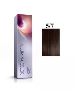 Wella Professionals Illumina Color Teinture permanente pour cheveux 5/7 Light Chestnut Brown, 60 ml