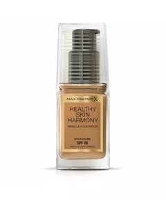 Max Factor Healthy Skin Harmony Flüssige Grundierung 80 Bronze SPF 20, 30 ml