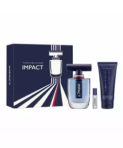 Set Tommy Hilfiger: Impact Eau De Toilette For Men 50 ml + Impact Eau De Toilette For Men 4 ml + Impact Shower Gel Body, 3 pcs