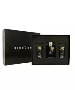 Set John Richmond: Man Eau De Parfum For Men 100 ml + Man Nourishing Shower Gel 50 ml + Man After-Shave Balm, 100 ml