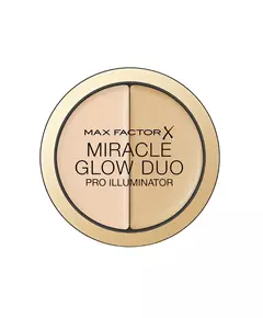 Max Factor Miracle Glow Duo Erleuchtend Highlighter-Puder 10 Licht, 11 g