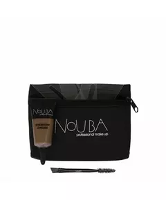 15 Set Nouba: Nouba Eyebrow Brush + Nouba Eyebrow Gel 7 ml + Textile Makeup Bag Black, 7 ml