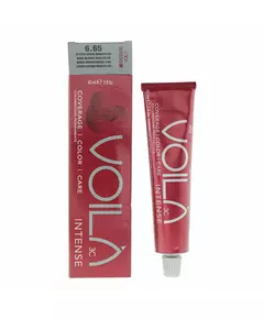 Intercosmo Voila 3C Intense Teinture permanente pour cheveux 6.65 Dark Blonde Beaujolais, 60 ml