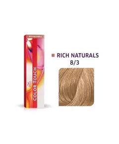 Wella Professionals Color Touch Sans ammoniaque Teinture capillaire semi-permanente 8/3 Golden Light Blonde, 60 ml