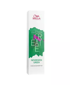 Wella Professionals Color Fresh Create Sans ammoniaque Teinture capillaire semi-permanente Neverseen Green, 60 ml
