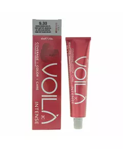 Intercosmo Voila 3C Intense Teinture permanente pour cheveux 9.33 Very Light Intense Golden Blonde, 60 ml
