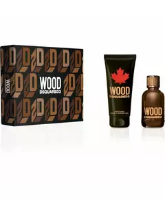 Set Dsquared 2: Green Wood Eau De Toilette For Men 100 ml + Green Wood Shower Gel & Shampoo 2-In-1, 100 ml