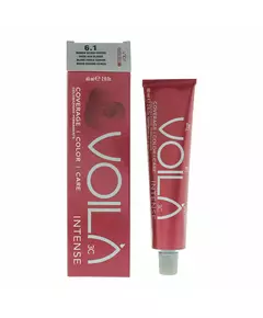 Intercosmo Voila 3C Intense Nourrissant Teinture permanente pour cheveux 6.1 Dark Ash Blonde, 60 ml