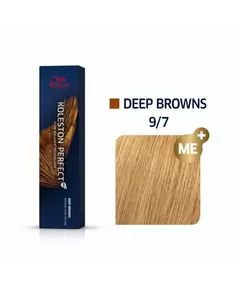 Wella Professionals Koleston Perfect Me+ Teinture permanente pour cheveux 9/7 Bright Blond Chestnut, 60 ml