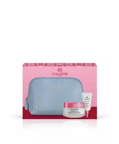 Set Collistar: Idro-Attiva+ Deep Moisturizing Gel Cream Face 50 ml + Idro-Attiva+ Hydrating Day Eye Gel 15 ml + The Bridge GWP Textile Pouch Blue, 50 ml
