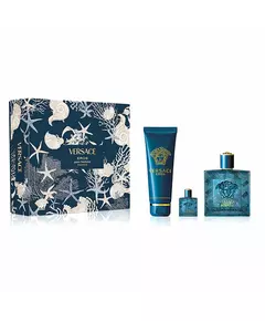 Eros Eau de Parfum 100ml + Eau de Parfum 5ml + Shower Gel, 100 ml