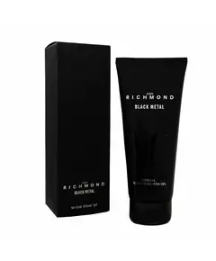 John Richmond Black Metal Natural Cleansing Shower Gel, 200 ml