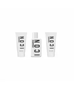 Set Dsquared 2: Icon Eau De Parfum For Women 50 ml + Icon Shower Gel All Skin Types 50 ml + Icon Moisturizing Body Lotion, 50 ml