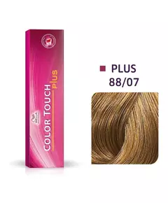 Wella Professionals Color Touch Plus Sans ammoniaque Teinture capillaire semi-permanente 88/07 Light Blonde Natural Intense Chestnut, 60 ml