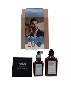 Invigorating Kit C Set Depot: 100 Hair Cleansing No. 105 Multivitamin Complex Hair Shampoo Anti-Hair Loss 250 ml + 200 Hair Treatments No. 206 Hair Lotion Treatment Invigorating, 250 ml