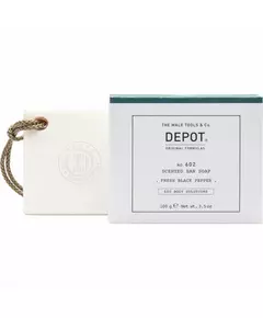 Depot 600 Body Solutions No. 602 Botanical Complex Cleansing Fresh Black Pepper Scented Soap Bar Spicy Notes, 100 g