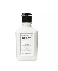 Depot 400 Shave Specifics No. 402 Huiles essentielles Apaisant Fluide avant et après rasage, 100 ml