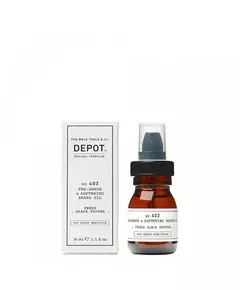 Depot No. 403 Pre-Shave &amp; Softening Beard Oil Fresh Black Pepper, 30 ml