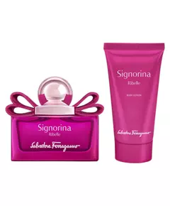 Set Salvatore Ferragamo: Signorina Ribelle Eau De Parfum For Women 30 ml + Signorina Ribelle Hydrating Body Lotion, 30 ml