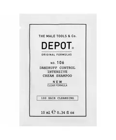Depot 100 Hair Cleansing No. 106 Clear Formula Pro-Vitamin B5 Hair Shampoo Anti-Dandruff, 10 ml