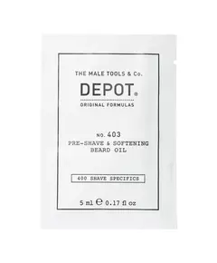 Depot 400 Shave Specifics No. 403 Fresh Black Pepper Softening Pre-Shaving Oil, 5 ml