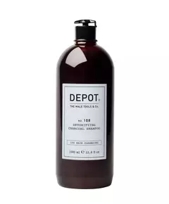 Depot 100 Hair Cleansing No. 108 Charcoal Hair Shampoo Detoxifying, 1000 ml