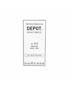 Depot 300 Hair Stylings No. 313 UV Filter Hair Styling Gel Definition & Control Medium Hold, 10 ml