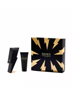 Set Carolina Herrera: Bad Boy Shower Gel For All Skin Types 100 ml + Bad Boy Eau De Toilette For Men, 100 ml