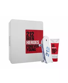 Set Carolina Herrera 212 Heroes Eau de Toilette 90 ml + Duschgel, 90 ml