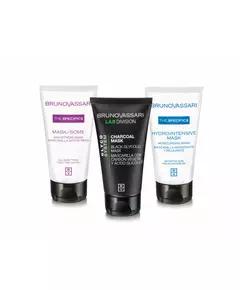 Multimasking Set Bruno Vassari: The Specifics Moisturizing Cream Mask For Face 50 ml + The Specifics Vitamin A Anti-Stress Day & Night Cream Mask For Face 50 ml +, 50 ml
