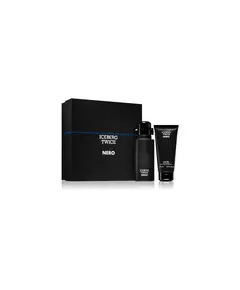 Set Iceberg: Twice Nero Eau De Toilette For Men 125 ml + Twice Nero Shower Gel All Over The Body, 125 ml
