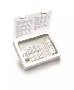Set Bruno Vassari: Glyco System Eliminates Impurities Exfoliating Powder 6 pcs 0.30 g + Glyco System Protects & Hydrates Cream For Face SPF 25, 6 × 0,3 g