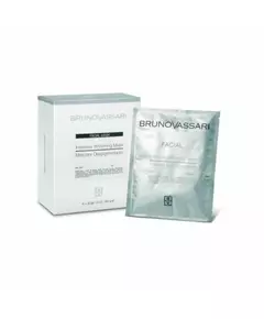 Ensemble Bruno Vassari White Blanchiment Masque peel-off Jour & Nuit Pour le visage, 6 × 30 g