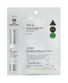 VT Cosmetics Reedle Shot 50 2 Step Mild Stärkung Gesichtsmaske Für das Gesicht, 20 g