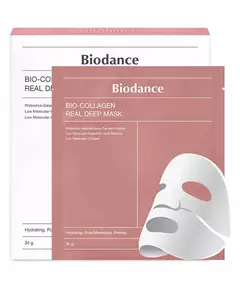 Ensemble Biodance Collagen Minimisation des pores Masque facial Pour le visage, 4 × 34 g