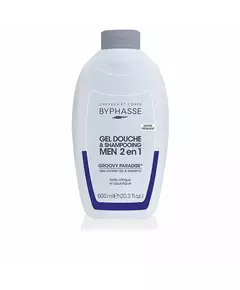 Byphasse Groovy Paradise Shower Gel & Shampoo 2-In-1, 600 ml