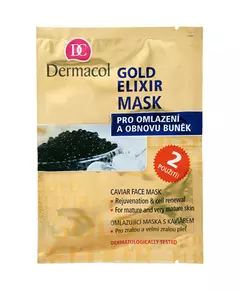 Gold Elixir Caviar Face Mask - Rejuvenating mask with caviar, 2 × 8 g