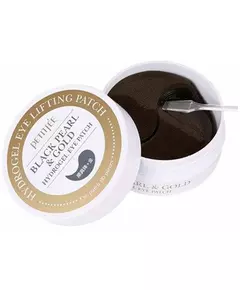 Black Pearl & Gold hydrogel eye patch Petitfée 60 units, 60 pcs