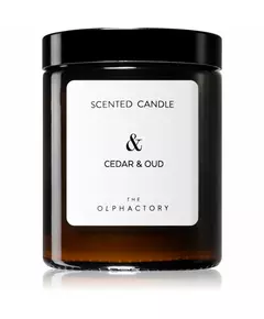 The Olphactory Cedar & Oud Holzig Duftkerze, 135 g