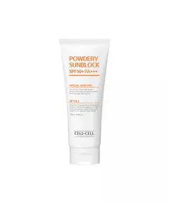 Cell By Cell Powdery Sunblock Protecting The Skin Barrier Sunscreen Cream For Face SPF 50+, 100 ml