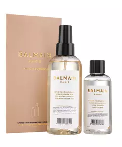 Signature Foundation Ginger Set Balmain Professionnel: Argan Moisturising Elixir Hair Oil For Nourishing 100 ml + Balmain Professionnel Argan Oil Hair Leave-In Conditioner For Hydrate/Detangle & Shine, 100 ml