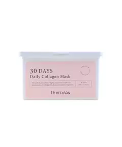 Setzen Dr. Hedison 30 Days Daily Collagen Vegan Intensive Hydratation Gesichtsmaske Gesicht Täglich 30 stk, 30 Stück