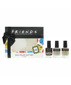 Set Trio Warner Bros Friends Chip-Resistant Nail Polish Coffee, 3 × 12 ml