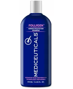 Mediceuticals - Technologie avancée de restauration capillaire pour les femmes - Shampooing Folligen 250ml