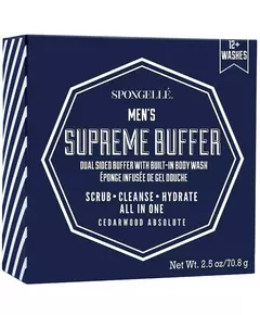 Spongelle Men's Supreme Buffer-Cedar Absolute 1pc