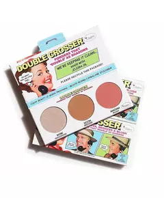 TheBalm Double Crosser Highlighter, Bronzer & Blush Palette 1pc